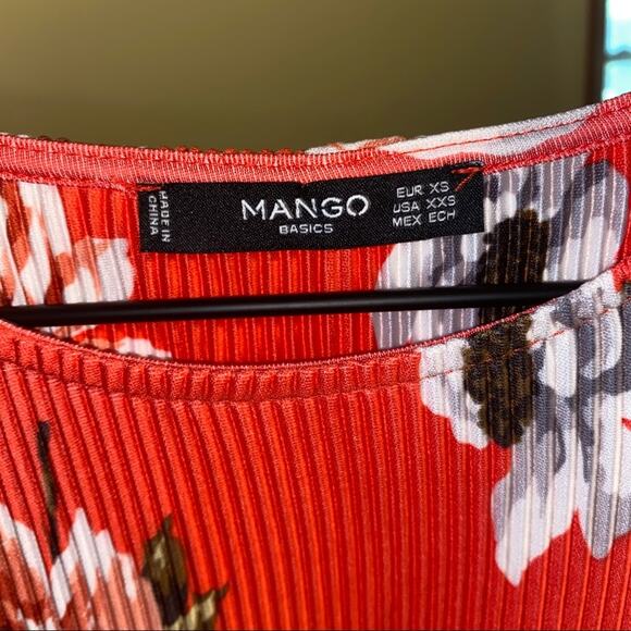 MANGO stretch floral shift dress XS - Picture 4 of 4